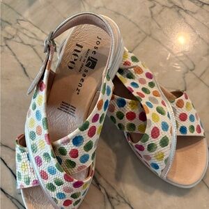 Jose Saenz Women's Colorful Polka Dot Sandals
